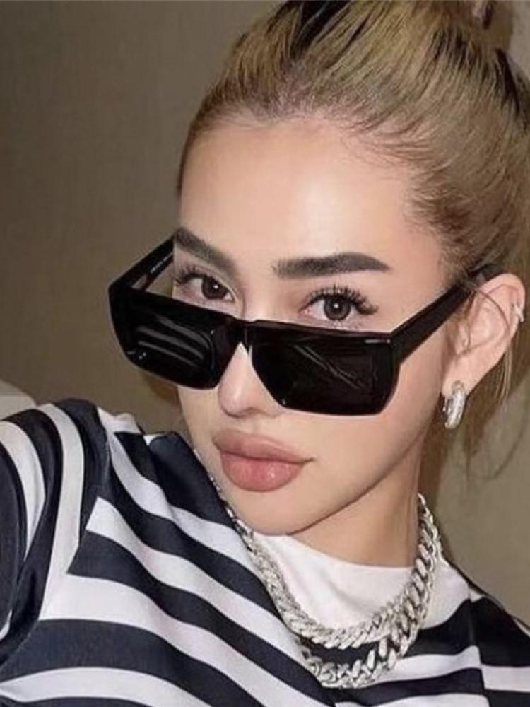 

Fashion Vintage Rectangle Sunglasses Women Fashion Square Black Shades Eyewear Men Trendy Retro Ladies Brand Designer UV400 Sun Glasses