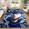 Blue Lock Carpet Door Mat for Living Room or Bedroom Protective Mat Under Chair Office Decoration Christmas Gift Birthday Present