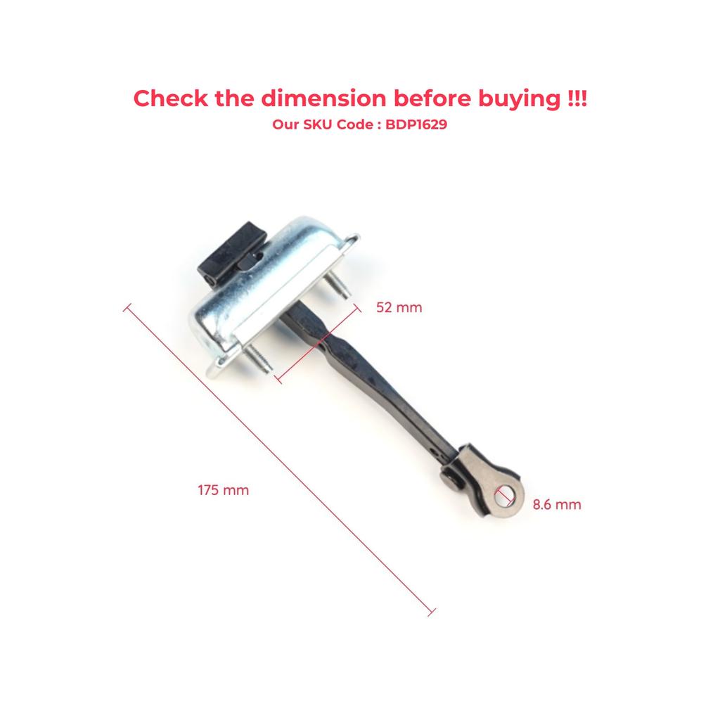 EDP1629 Rear Door Stop Check Assy Limiter Strap for Dacia Renault Duster MK3 P1310 PYM PYN 2023-On 824302052R