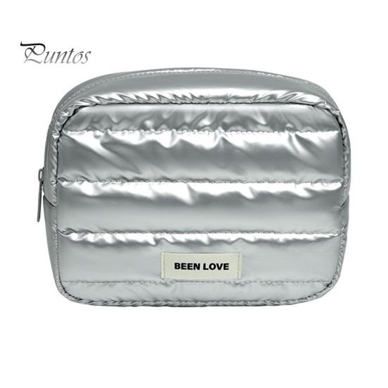 

Женская мягкая косметичка, портативный органайзер для косметики, водонепроницаемая сумка на молнии, косметичка для девочек, для путешествий и домашнего использования серебряный