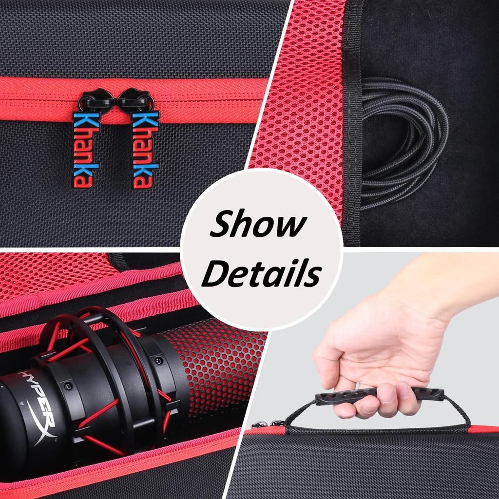 khanka Hard Case for HyperX S Standalone Microphone Streamer QuadCast/QuadCast