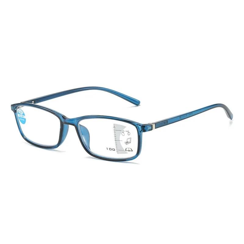 Progressive Multi Focus Reading Glasses Anti Blue Light Near Far Presbyopia Eyeglasses for Men Women 1 0 4 0