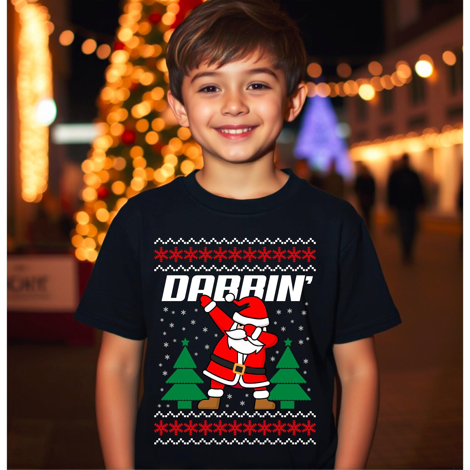 Santa Dabbin Christmas T-Shirt Offensive Christmas Ugly Santa Dancing Xmas Gifts XXXXL