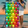 Exotischer Blumendruck Weiches Mikrofaser-Badetuch Groß Wasserabsorbierend Für Strand und Surfen