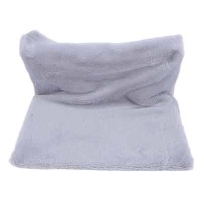 L Shaped Cat Hanging Bed Comfortable Warm Plush Metal Frame Multifunctional Cat Hammock Cushion for Home