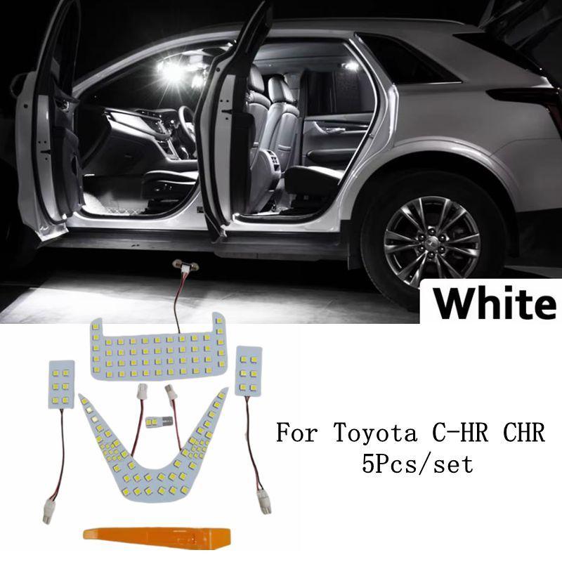 For Toyota C-HR CHR 2016 2017 2018      2024 Accessories MODX 5Pcs LED Interior Light Plate Trunk Lamp Kit