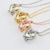 Heart-Shaped Multi-Layer Photo Locket Necklace with Four-Tier Heart Photo Pendant