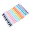 14Pcs 14 Colors Comb Binding Spines 150 Sheet Capacity 19mm X 30 Ring PP Plastic Binder Combs for