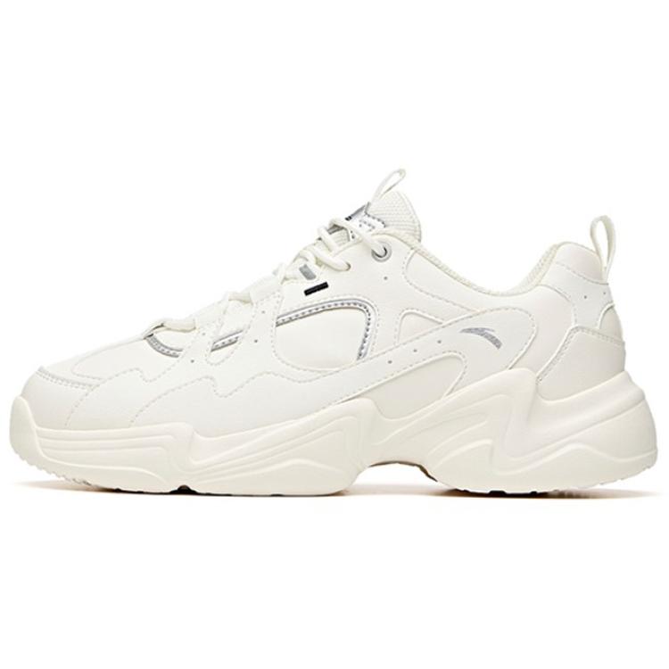 

New Anta Cushioned Anti Slip And Wear Resistant Lightweight Low Top Chunky Sneakers Women s Silver White 922048822-4 39