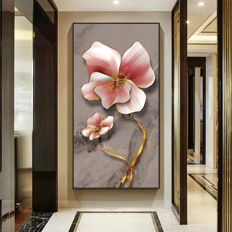 Retro Butterfly Flower Canvas Paintings Wall Art Pictures Chinese Style Vintage Poster And Prints for Living Room Aisle Decor