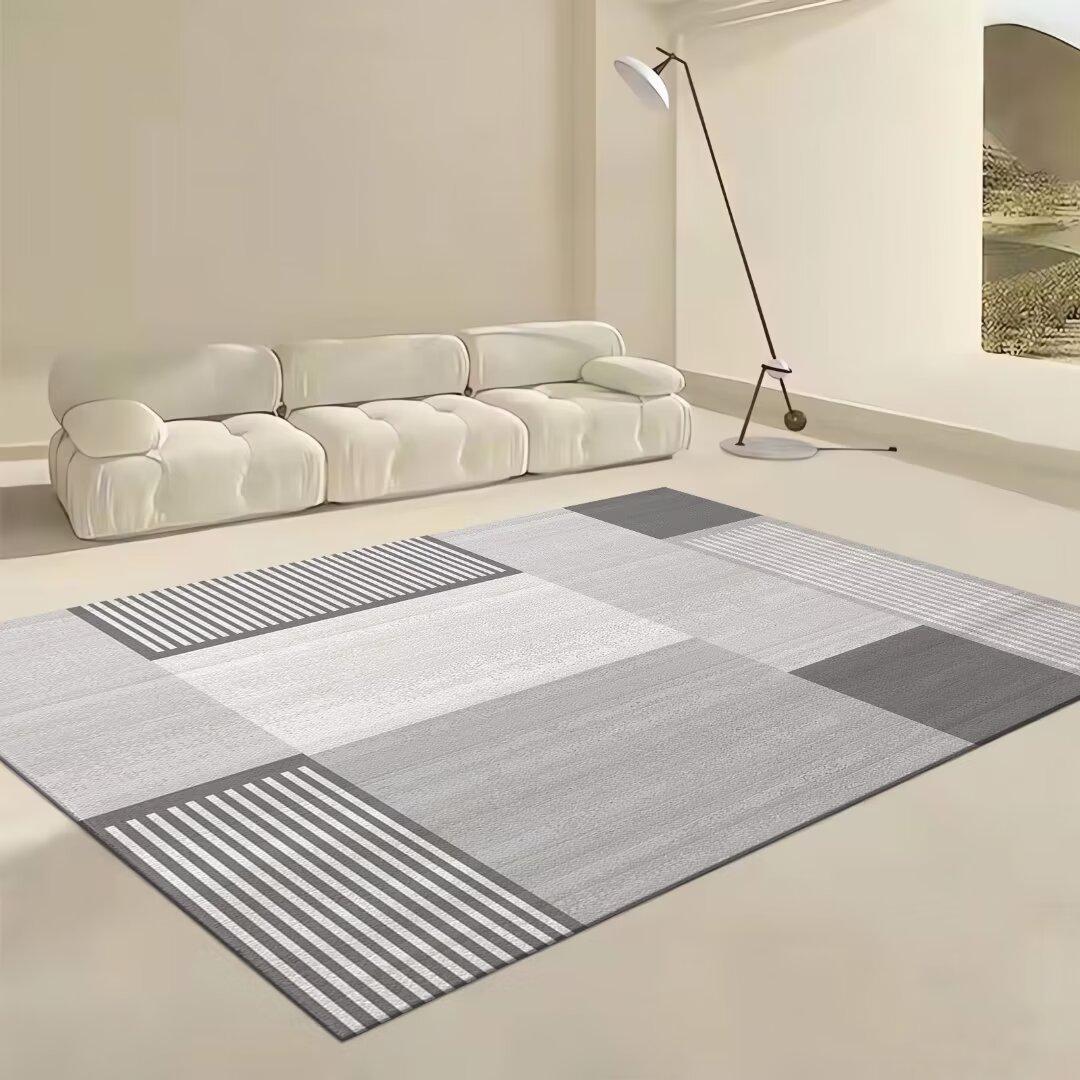 

Luxury Cream Carpet for Living Room Large Non-slip Area Rugs Sofa Bedroom Floor Mat Light Decoration 60*90cm