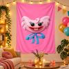 Polyester Wandteppich mit Kissy Missy Design, Dekorative Hängedeko für Schlafzimmer Wohnzimmer Studentenwohnheim