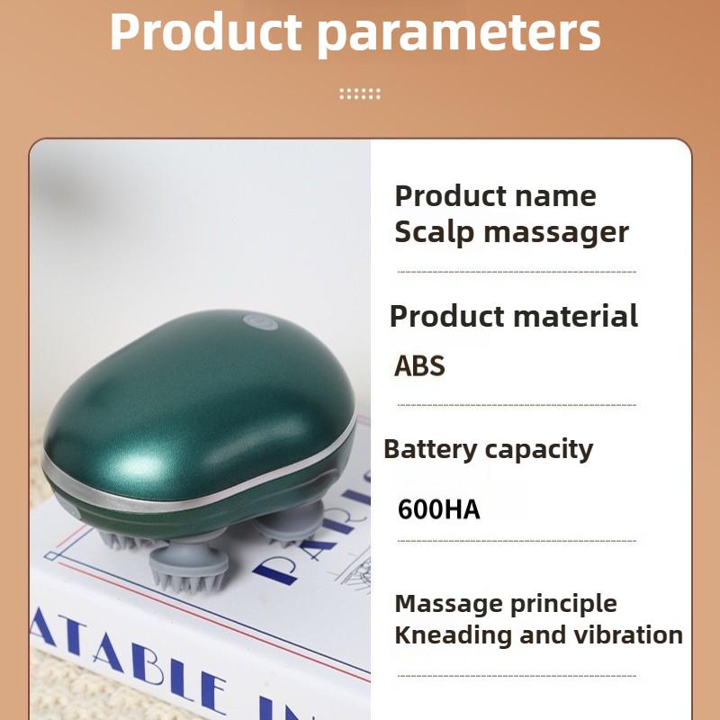 Pet Electric Head Massager Instrument Multi-functional Charging Cat Decompression Relax Tissue Kneading Vibrating Pet Products