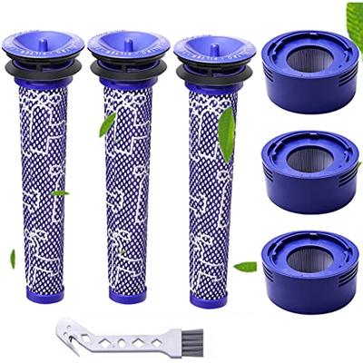 Filter For Dyson,Replacement Filter For Dyson V8 V7 Vacuum Cleaner Animal Absolute Motorhead,3 Pre-Filter & 3 HEAP Post-Filters,Replace Parts