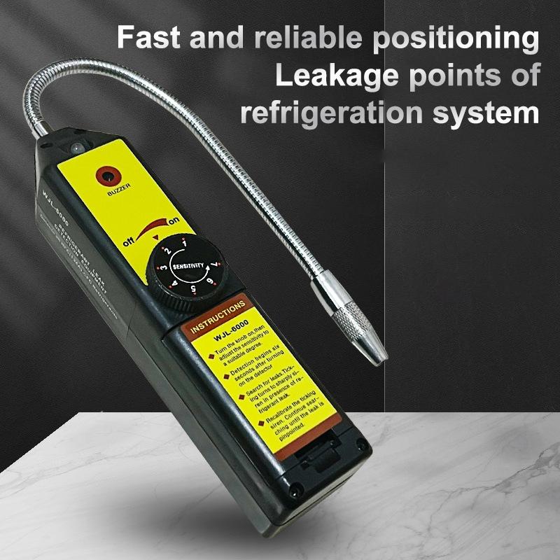 Refrigerant Gas Hvac Air Conditioner Tester Tool Wjl-6000 Freon Leak Detector Halogen Leak Detector R22 R410A R134A R1234Yf