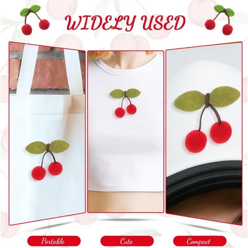 Pack of 100 Cherrys Blossoms Florals Pompoms for Craft Hair Accessories Decorative Materials