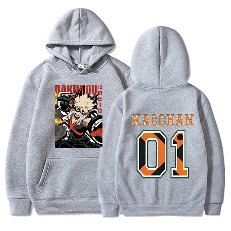 Anime My Hero Academia Hoodie Autumn Fashion Design Men's Women's Sweatshirt Fleece Oversized Couples Casual Hoodies