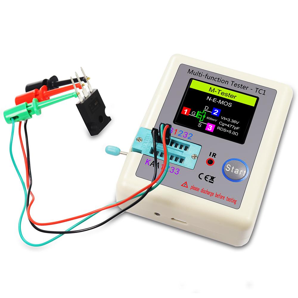 LCR TC1 1.8 Inch TFT LCD Display Multimeter Transistor Tester Diode Triode Capacitor Resistor Test Meter