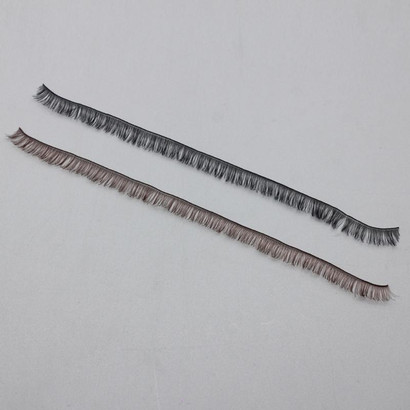 5PCS Craft Doll Accessory Eyelashes Set Customizable Length Realistic Curved Design Doll Eyelash Crafting Essential