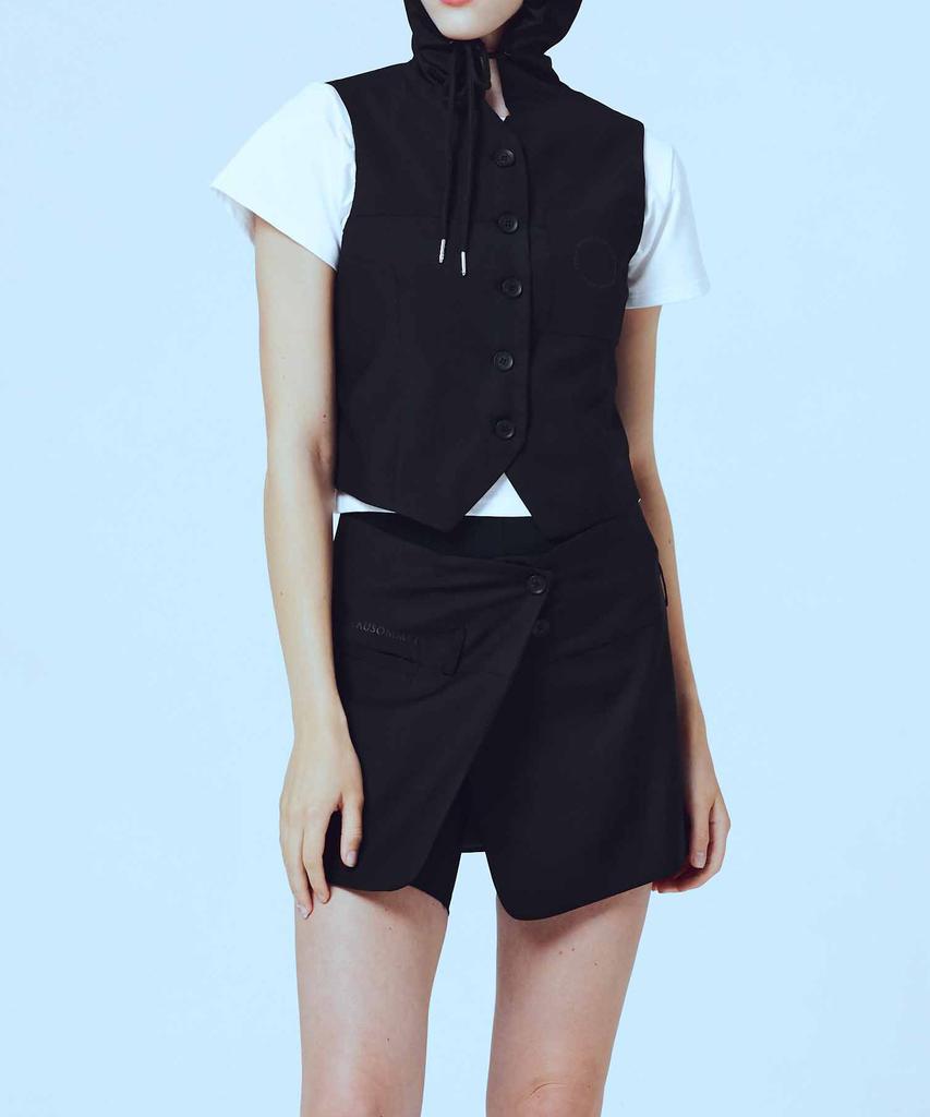 Etosome Two-Way Wrap Skirt (Black)