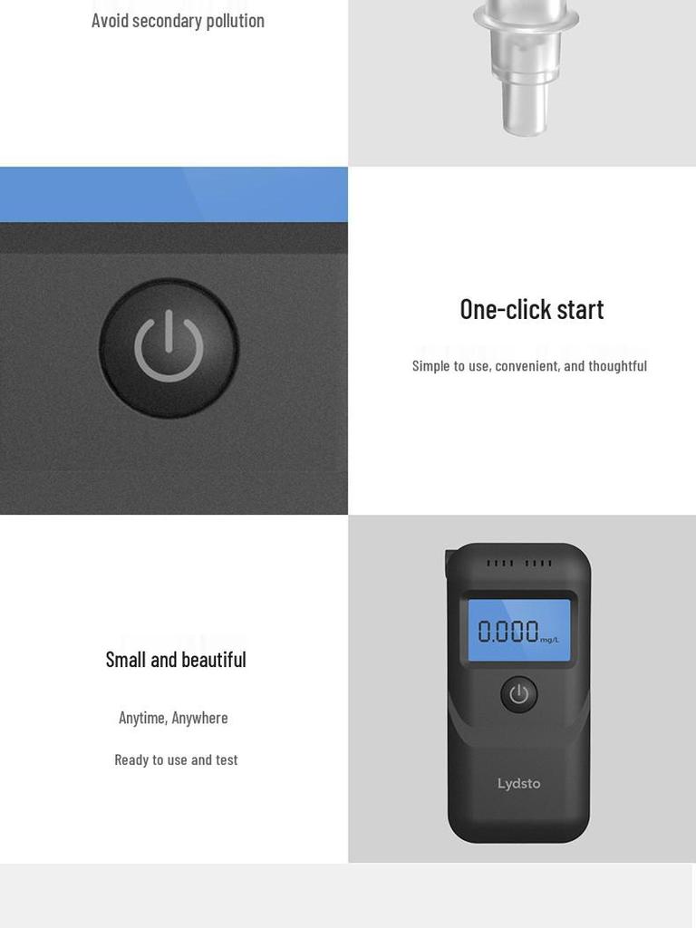 Lydsto Portable High-Definition Breathalyzer Alcohol Detector