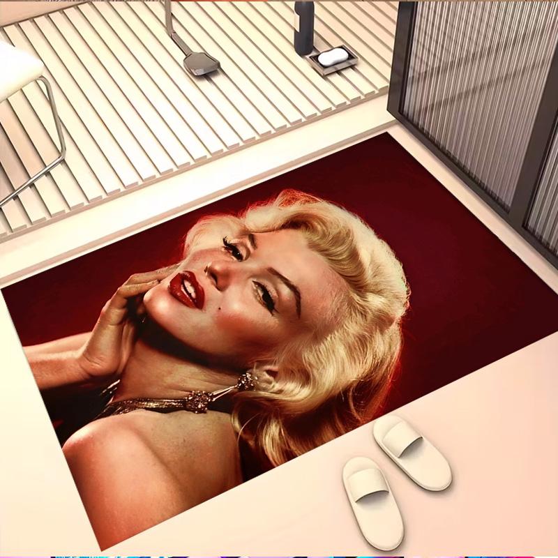 Marilyn Monroe Print Vloerkleed, Wasbaar Vloerkleed, Voor Entree Slaapzaal Wasruimte Kantoor Studeerkamer, Woondecoratie Verjaardag Kerstcadeau