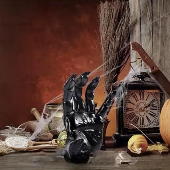 Wall Gothic Hand Sculpture Devil Hand Candle Holder Terror Hand Halloween Wall Decor for Living Room Entryway Horror Themed Party