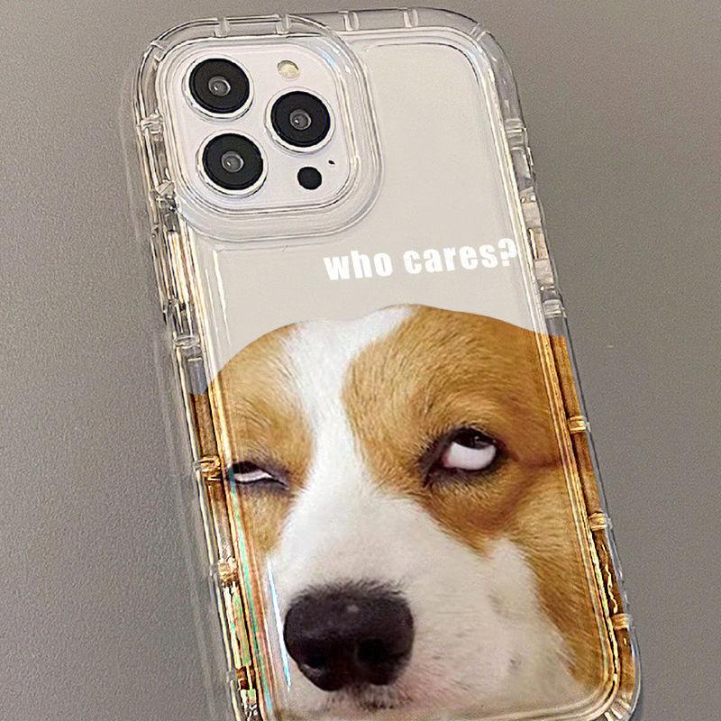 Cat and Dog Phone Case For Couples Besties iPhone 16 E 15 14 13 12 11 Pro Max Plus Mini X XS XR SE 2020 2022 Transparent