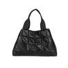 Stylish Chic Large Tote Bag For Women With Quilted Design And Pu Material In Brown And Black