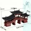Micro-landscape Bonsai Rockery with Water-absorbing Stone and Ancient Architecture Ornaments