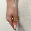 Youthway New Creative Multi-Layered Line Skeleton Ring Statement Party Jewelry Gifts For Women Birthday Tarnish Free Rust Proof