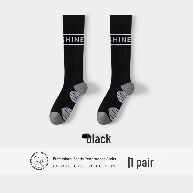 

Women s 2025 Anti-Slip Antibacterial Sports Yoga Socks - Sweat-Absorbing Calf Length for Running & Jump Rope 35-40