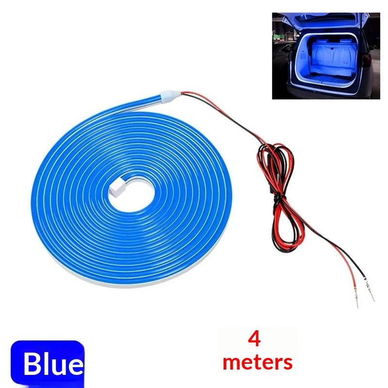 Auto Trunk High Brightness Ambient Lighting Strip 2/4M Interior Decor Lamp for Car Boot Decoration Accessory