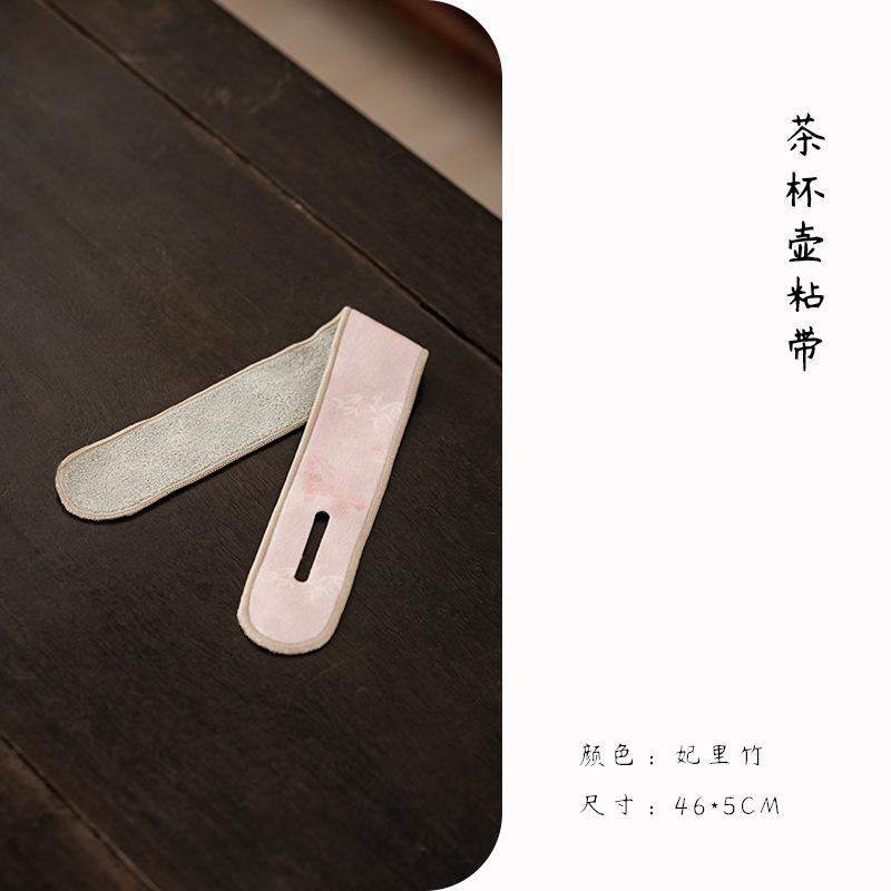 46x5cm Gaiwan Protection Strip Velcro Purple Clay Tea Pot Cup Storage Protection Anti-damage Tea Set Accessory