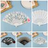 European Style Gothic Court Style Lace Rose Folding Fan Dance Hand Fan Folding Fan Lolita Lace Fan