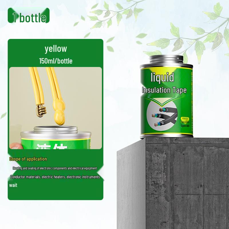 Electrician's Waterproof Liquid Insulating Cloth Tape - Black, Flame Retardant, Ideal for Wire Joints & Cables