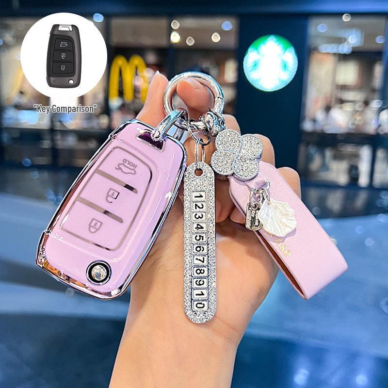 Kompatibel mit 20 Modellen: Schlüsselabdeckung für Beijing Hyundai New Elantra, Verna, ix25, Mistra, ix35 - Schutzschale Schnalle