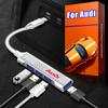 Type-C Turn USB Adapter Multi Port Distributor Hub Car Accessories For A1 A2 A3 A4 A5 A6 A7 A8 Q1 Q2 Q3 Q4 Q5 Q6 Q7 Q8 B5 B6 B7 B8 C5