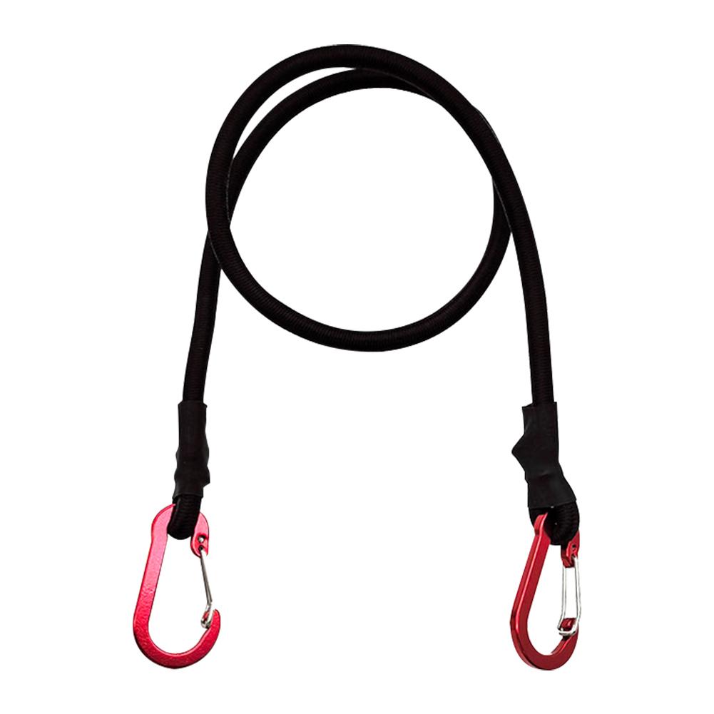 Heavy Duty Bungee Cord Aluminum Alloy Elastic Tie Strap String Carabiner Hooks Cord Elastic Rope Camping Accessories