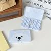 Cute  Large Capacity Contact Lens Case Travel Contact Lenses Case Soak Container Lenses Box for Beauty Pupil With Mirror
