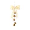 Multi‑Color Christmas Bow Bell Ornament Antique Gold Bells Xmas Tree Pendant  Festive Party