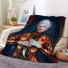 Warm Fleece Throw Blanket for Bed Sofa  Customizable Soft Fluffy Adult Nap Blankets Winter King Size Microfiber Home Textile