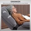 TV Recliner With Lift Assist Heat And Massage Function Remote Control And Side Pocket Dark Gray
