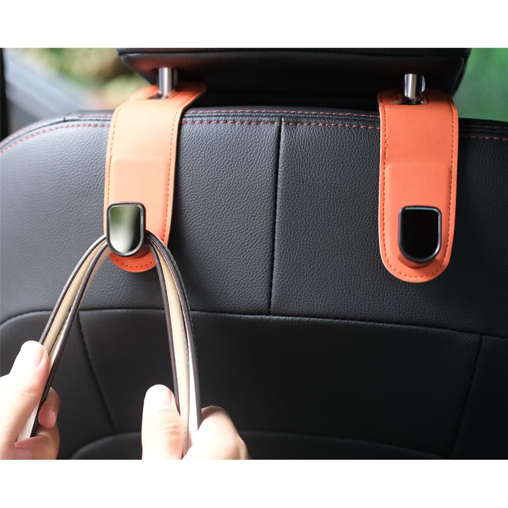 JEYODA Easy to Install Car Hooks, Headrest, 2 Seat Hooks, Strong Load Capacity, Both