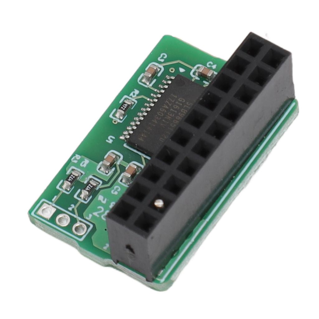 20 Pin TPM 2.0 Module for SuperMicro for AOM TPM 9665V TCG 2.0 Parallel Easy Installation 20‑1 Pin TPM Module
