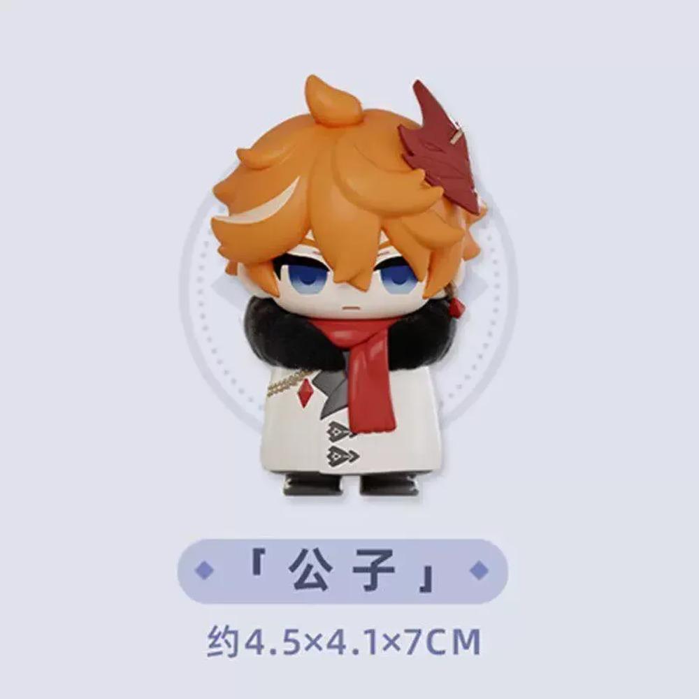 Genshin Impact Op Voorraad Fatui Harbingers Serie Blind Box Kawaii Trendy Q Versie Anime Figuur Collectie Desktop Verrassingscadeau