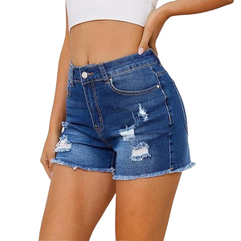 Women's Denim Classic Versatile High Waist Fashionable Shorts
