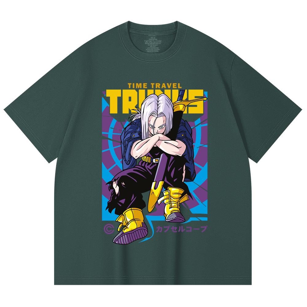 230 Gsm 100% Βαμβάκι Dragon Ball V71 Future Trunks Εκτύπωση Unisex Βαμβακερό T-Shirt