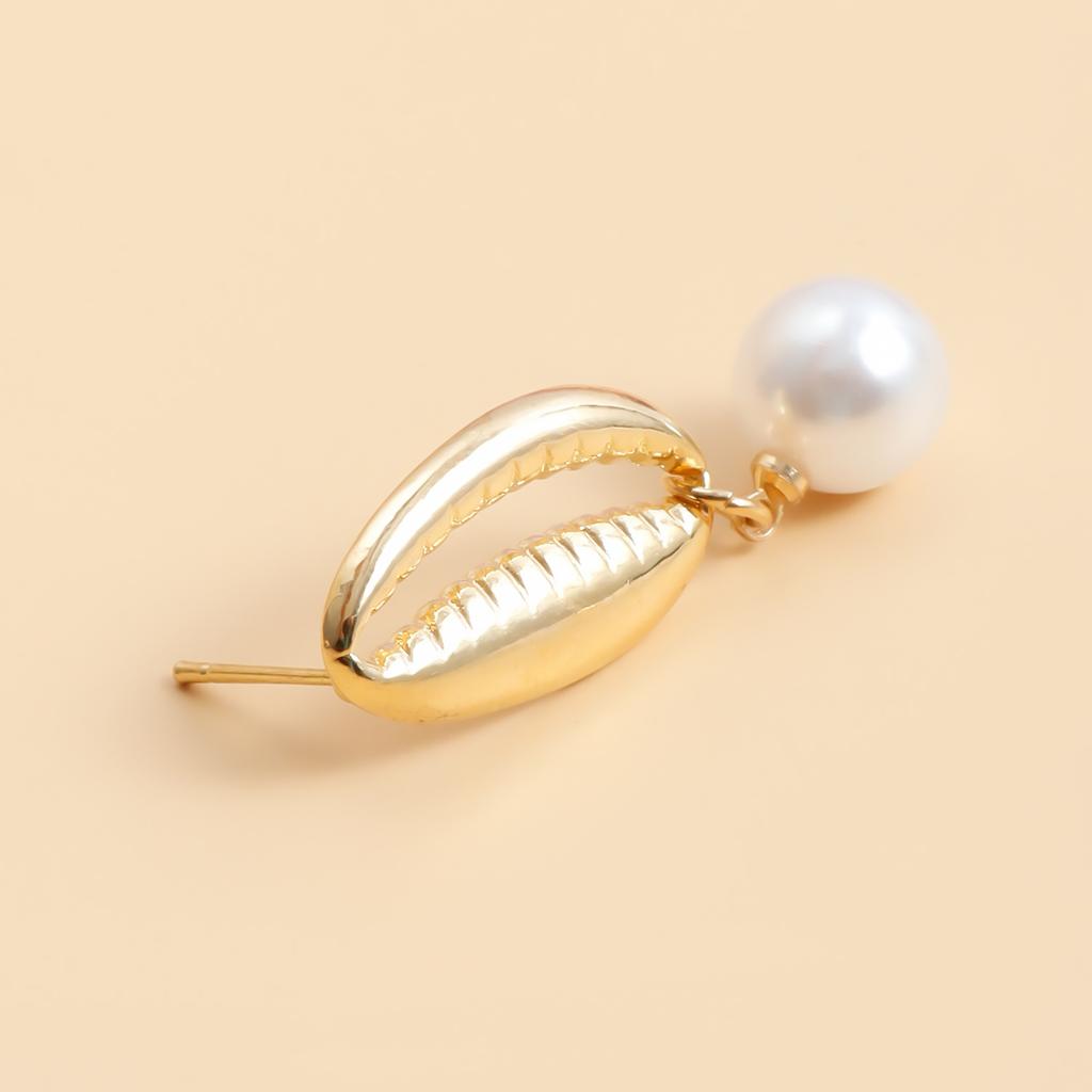 Beach Wind Simple Creative Starfish Conch Earrings Ocean Series Highlight Pearl Earrings
