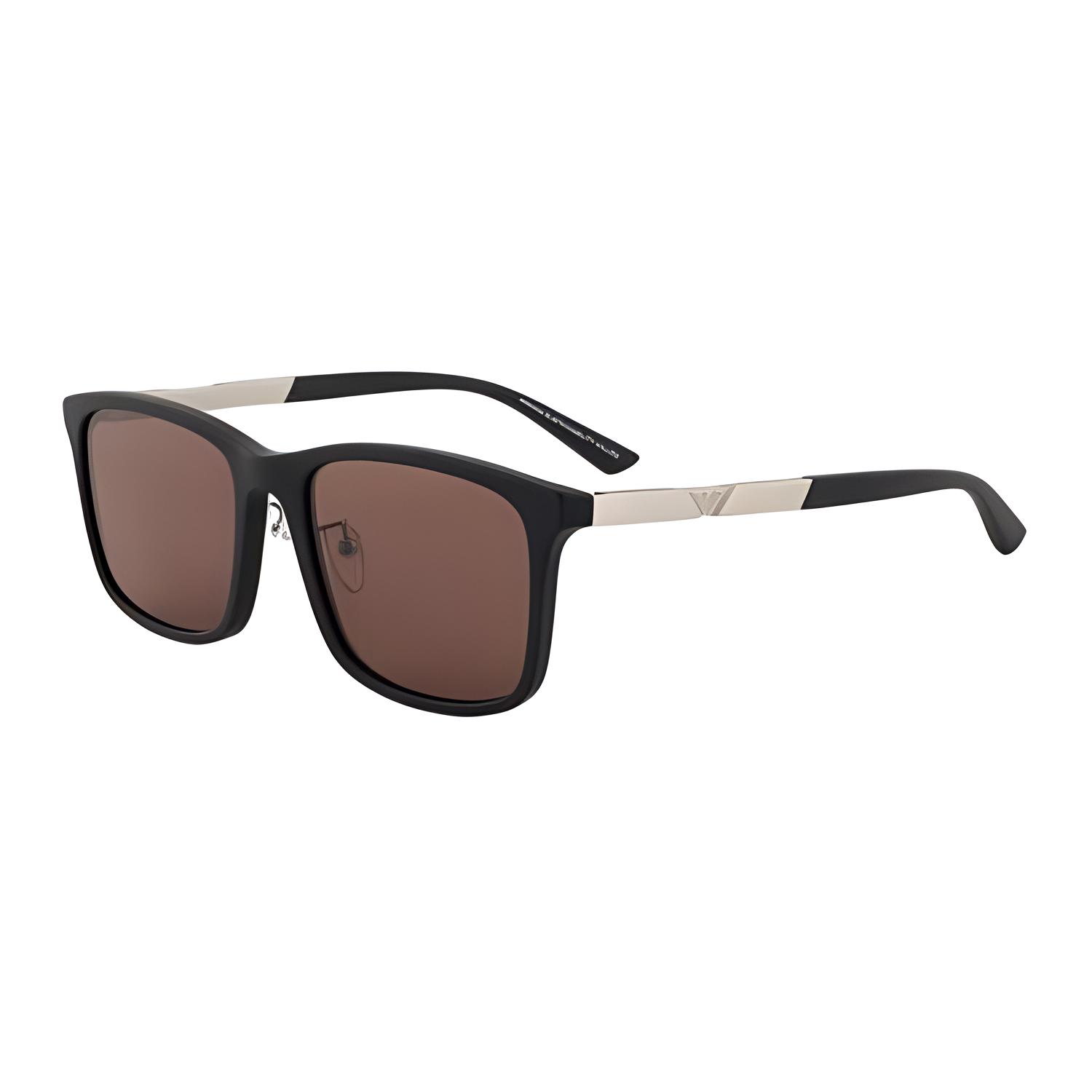 Emporio Armani Logo Square Sunglasses Unisex sunglasses Black EA4241D.L500173.L157.L F,Black